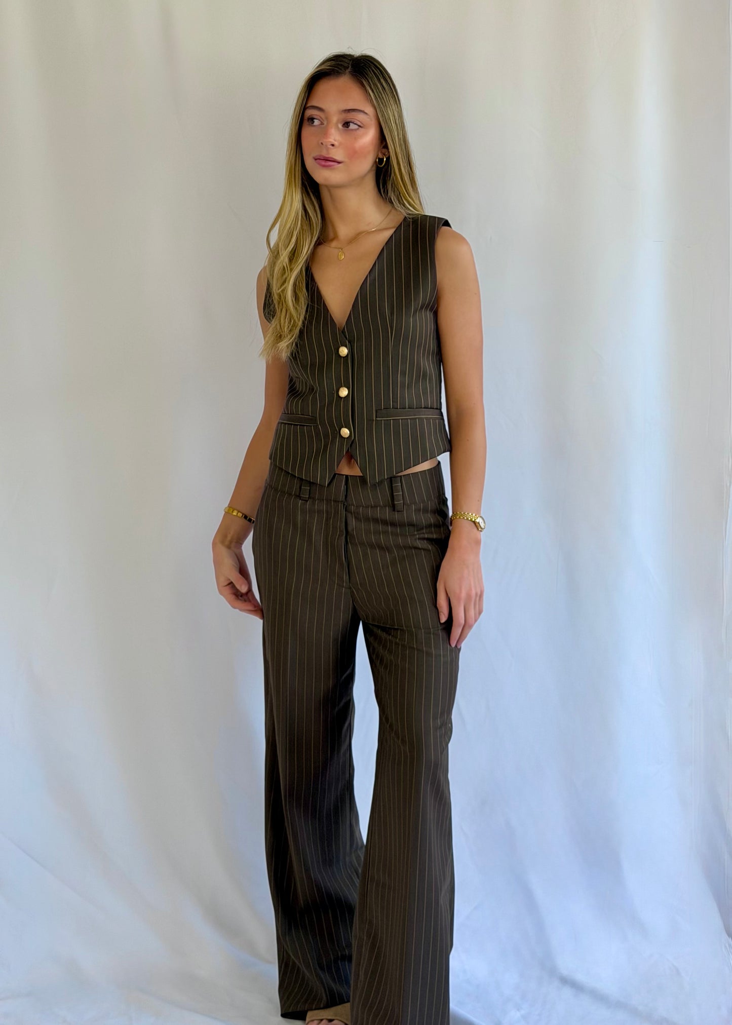 Pantalón Sastrero Café