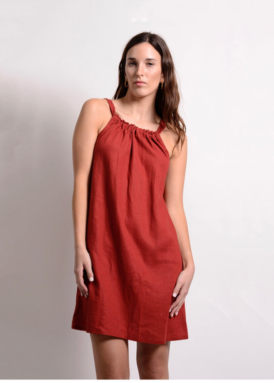 Vestido Antonia Terracota